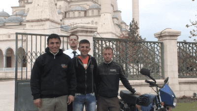iwan&han composition in front of the mosque